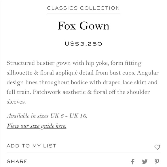 Rue De Seine Fox Gown - Picture 3 of 8